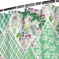 thumbnail image 3 of Pioneer Flower Floral Print Pattern Shower Curtain 36"x72" ,Bathroom Decorative Shower Curtains Set with 12 Hooks,Modern Waterproof Washable Shower Curtain, 3 of 6