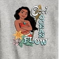 thumbnail image 3 of Disney - Cool Ocean Flow Moana - Toddler & Youth Crewneck Fleece Sweatshirt, 3 of 5