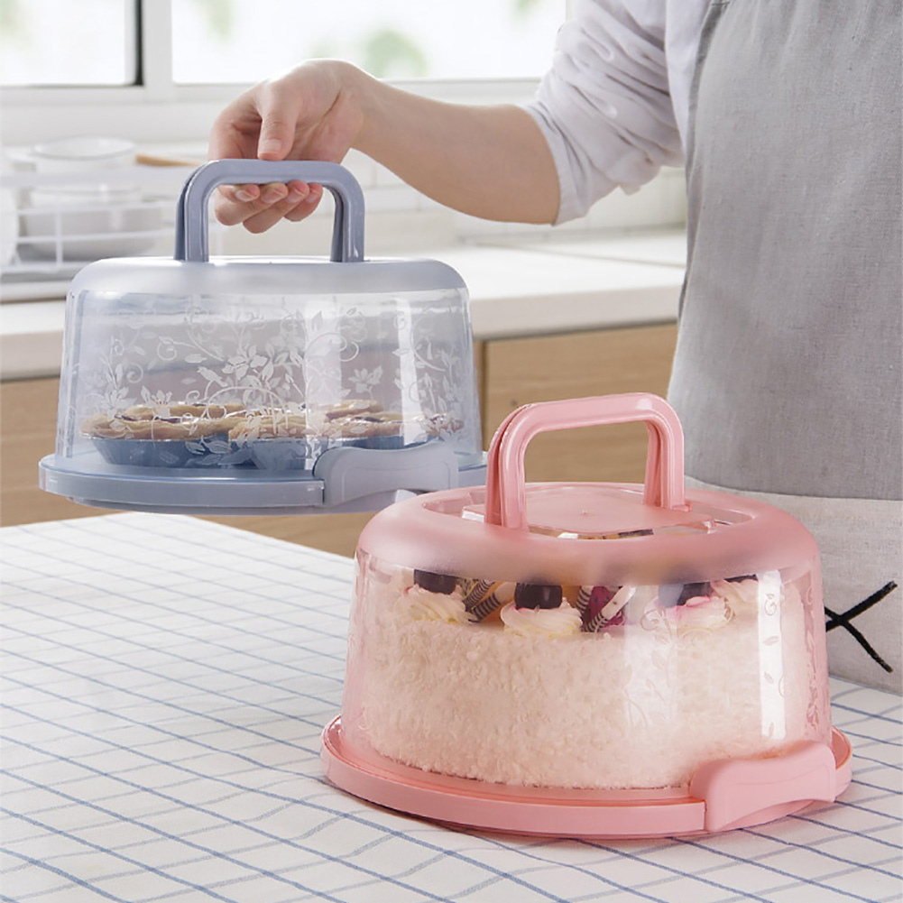 Sunjoy Tech Portable Cake Storage Box Cake Carrier Holder Plate Up To 