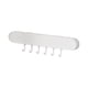 thumbnail image 2 of Qazbgdl - Soporte de Pared para Cuchillos y Raspadores Sin Taladro | Organizador de Utensilios de Cocina con 6 Ganchos | Almacenamiento de Plástico Negro o Blanco para Toallas y Llaves, 2 of 6