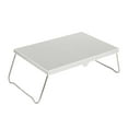 thumbnail image 1 of Mesa plegable para acampar, muebles de exterior de aleación de aluminio para Patio, jardín Plata, 1 of 8