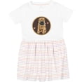 thumbnail image 3 of Inktastic Chinese Shar-pei Dog Art Girls Toddler Dress, 3 of 5