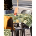 thumbnail image 5 of Fsddascl Green Botanical Outdoor Tablecloth - 54x54 Inch Square Dining Table Cover, Rustic Spring Summer Botanical Waterproof Outdoor Table Cloth with Umbrella Hole & Zipper for Picnic/Patio/Party, 5 of 7