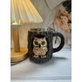thumbnail image 4 of Hometravel Handmade Tree Hole Mug, Raccoon and Owl Design Ceramic Coffee Cup, Unique Animal Theme Drinking Mug for Home, Office, Kitchen Use, 4 of 6