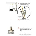 thumbnail image 3 of Yeacher CalmGeek AC110-120V 40W(Max.) Suspension Industrielle Style Rétro Lampe de Plafond Douille de Base E26 Support, 3 of 8