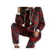 Kmbangi Femmes Pyjama à Manches Longues Imprimé Cordon de Serrage à Capuche avec Poches Homewear Adulte Vêtements de Nuit – image 5 sur 7