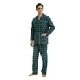 thumbnail image 2 of GLOBAL Men's Long Sleeve Flannel Pajamas Sets 100% Cotton Sleepwear Top and Bottom, Size S-3XL, 2 of 5