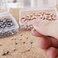 thumbnail image 5 of Milue 400pcs Round Plastic for Head Steel Point Push Pins Map Thumb Tacks Pin Office S, 5 of 13