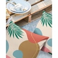 thumbnail image 3 of Outdoor Throw Pillow Cover Tropical Green Leaf Color Block Waterproof Cushion Covers 2 Pack Abstract Geometric Art Pillow Cases Home Decoration for Patio Garden Couch Sofa, 3 of 7