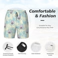 thumbnail image 3 of KLL French Bulldog 3 for Mens Swim Trunks Quick Dry Swim Shorts with Built-in Compression Liner Funny Swimwear Bathing Suits-Small, 3 of 6