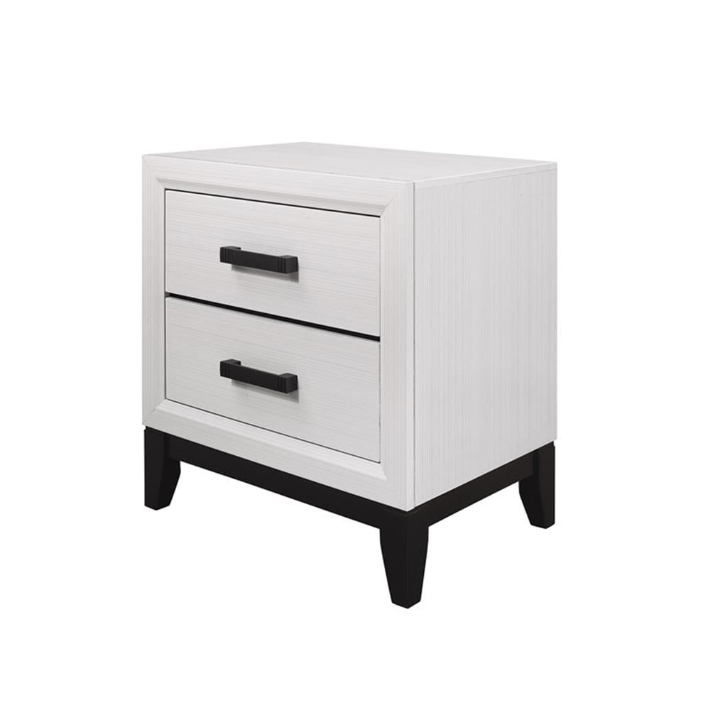 Global Furniture USA Kate White Nightstand, 1 Pack