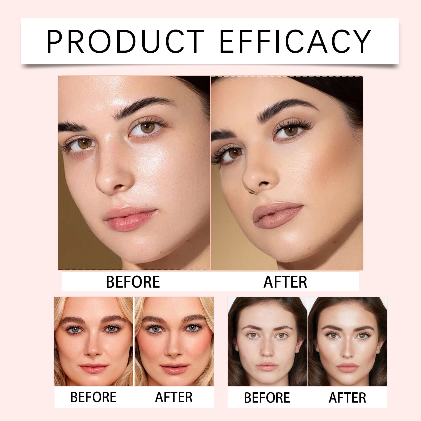 Alvantor Eyeshadow Palette, 7-in-1 Full Face Palette for Eyeshadow, Blush & Highlighter, Long-Lasting