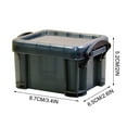 thumbnail image 3 of Qonioi Candy Color Mini Storage Box, Transparent 0.14L Box with Lock for Jewelry Trinkets Small Items, Jewelry Box, Decorative Organizer, 3 of 5