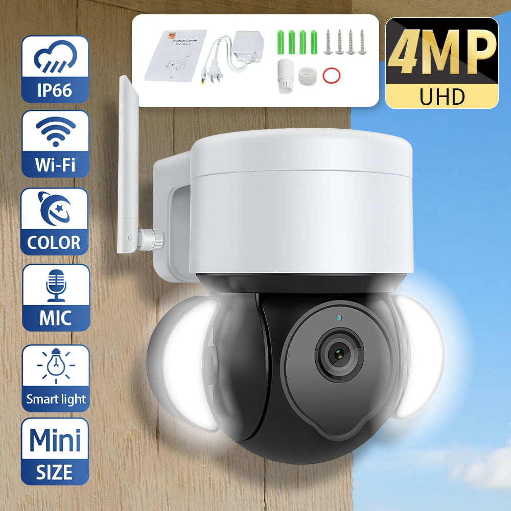 4MP Outdoor Security Camera Plugin 2.4GHz WiFi Wireless Camera for