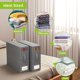 thumbnail image 3 of Caja de almacenamiento de sábanas Homerr con ventana transparente, organizador de ropa portátil plegable de gran capacidad con ventana transparente, 3 of 7