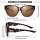 thumbnail image 4 of Gafas de Sol URUMQI Polarizadas UV400 para Mujeres, Sobre Lentes, 4 of 6