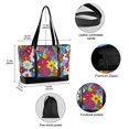 thumbnail image 2 of FORMRS Canvas Laptop Tote Bag for Women with 15.6" Computer Compartments Shoulder Handbag, Whimsical Floral, 2 of 7