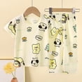 thumbnail image 2 of KPOPLK Toddler Boy Pajamas Fall Winter Pjs for Boys Long Sleeve Sets Kids Excavator Print Sleepwear Jammies Clothes Beige Size 5-6 Years, 2 of 5
