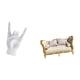 thumbnail image 5 of Estatua del gesto de la roca,Figuras de estatuas de dedos con gestos de música rock,sofá de casa de muñecas,Muebles para casa de muñecas,sofá para casa de muñecas,decoración a, 5 of 8