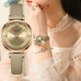 thumbnail image 4 of New Elegant Style Green Wristwatch CURREN Brand Top Luxury Women's Quartz Watches Fashion Leather Strap Ladies Clock Femme 9079, 4 of 5