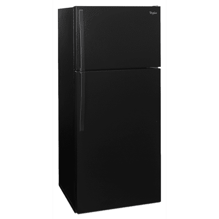 Whirlpool - 14.3 Cu. Ft. Top-Freezer Refrigerator - Black