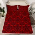 thumbnail image 2 of Feelyou Western Damask Floral Queen Sheet Sets, Hippie Tribal Abstract Flat Sheet, Mandala Old Fashion Queen Fitted Sheet, Microfiber Bedroom Decor, 4 Pieces, 2 of 7