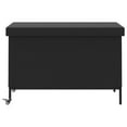 thumbnail image 3 of vidaXL Boîte de Rangement de Jardin avec Roues Noir 110x55x73 cm Rotin Poly, 3 of 5