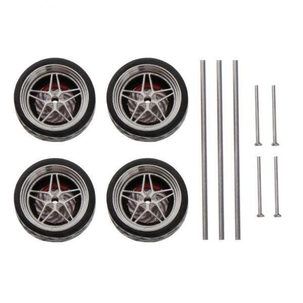 Ruedas de vehículo Sunnimix 3x1/64 para modelos de Coche accesorios de Coche juguetes para Adultos A7