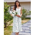 thumbnail image 6 of Ekouaer Nightgowns for Women Cotton Long Night Gown Sleeveless Sleep Dress Victorian Nightdress Ladies Sleepwear, 6 of 6