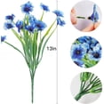 thumbnail image 2 of 24 Bundles Artificial Flowers for Spring Decoration, Outdoor UV Resistant Fake Silk Flowers No Fade Faux Plastic Plants for Indoor Outside Window Box Porch Hanging Basket Decor (Blue-violet), 2 of 8