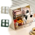 thumbnail image 1 of Organizador de sobremesa de acrílico transparente para cocina, oficina y barra - Estantería para almacenamiento de cápsulas de té con cajas extraíbles para aperitivos y golosinas, 1 of 6