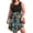 Blue-Green-Leaf, variant on Plus Size Women Tank Dresses Summer Sleeveless Crew Neck Sundresses Casual Beach Dress with Pocket