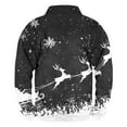 thumbnail image 3 of KeShDi Christmas Mens Crewneck Sweatshirts Men Casual Fashion Stand Collar Print Zipper Pullover Long Sleeve Sweatshirt Black4X, 3 of 3