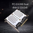 thumbnail image 5 of PH46-2 Disco Duro Dual SFF8639 U.2 NVME y de 2,5 Pulgadas A Tarjeta Dividida PCIE4.0, 5 of 5