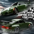thumbnail image 3 of RC Drift Car, 1:24 Scale Remote Control Vehicle with LED Lights, 2.4GHz 20KM/H 4WD High Speed RC Cars, Drifting Tires＆Two Batteries, Racing Sports Toy Idea Gift for Adults Boys Girls and Kids, 3 of 6