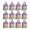 thumbnail image 2 of 12 bolsas de regalo de Pascua reutilizables para huevos de Pascua y decoraciones de Pascua. Violeta, 2 of 9
