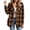 Coffee, variant on Women's Plaid Flannel Shirt Long Sleeve Button Down Casual Checkered Blouse Oversized Lumberjack Top Red Black Buffalo Plaid Winter Fall Fashion Loose Fit Tunic Soft Cotton Blend Outerwear