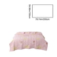 thumbnail image 3 of Fmbmuo Washed Cotton Summer Conditioning Quilt Lightweight Breathable Air Conditioner Blanket Machine Washable Twin Size (Pink), 3 of 5