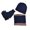 Navy, variant on 3Pcs Winter Set Knitted Hat Scarf Gloves for Children Boys Girls Toddler Cold Weather Warm Lined Accessories