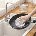 thumbnail image 5 of yilyih 6-Piece Reusable,Non-Scratching Dish Scrubber for Kitchen and Household Cleaning,Planet-Friendly,Dishwasher Safe Double-Sided Soft Scrub,Assorted Colors and Designs, 5 of 9