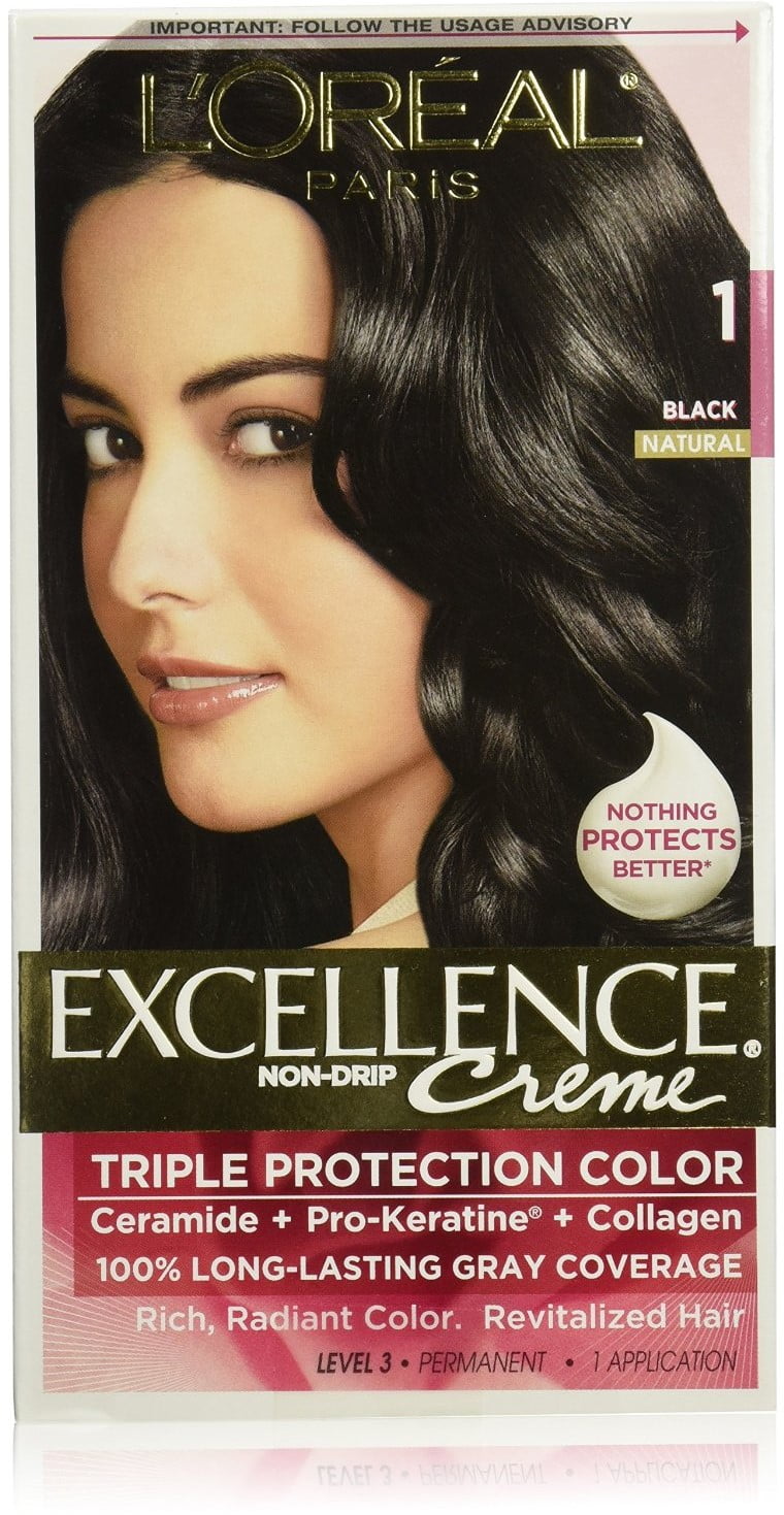 Loreal Paris Excellence Creme Hair Color 1 Black 1 Ea Pack Of 3