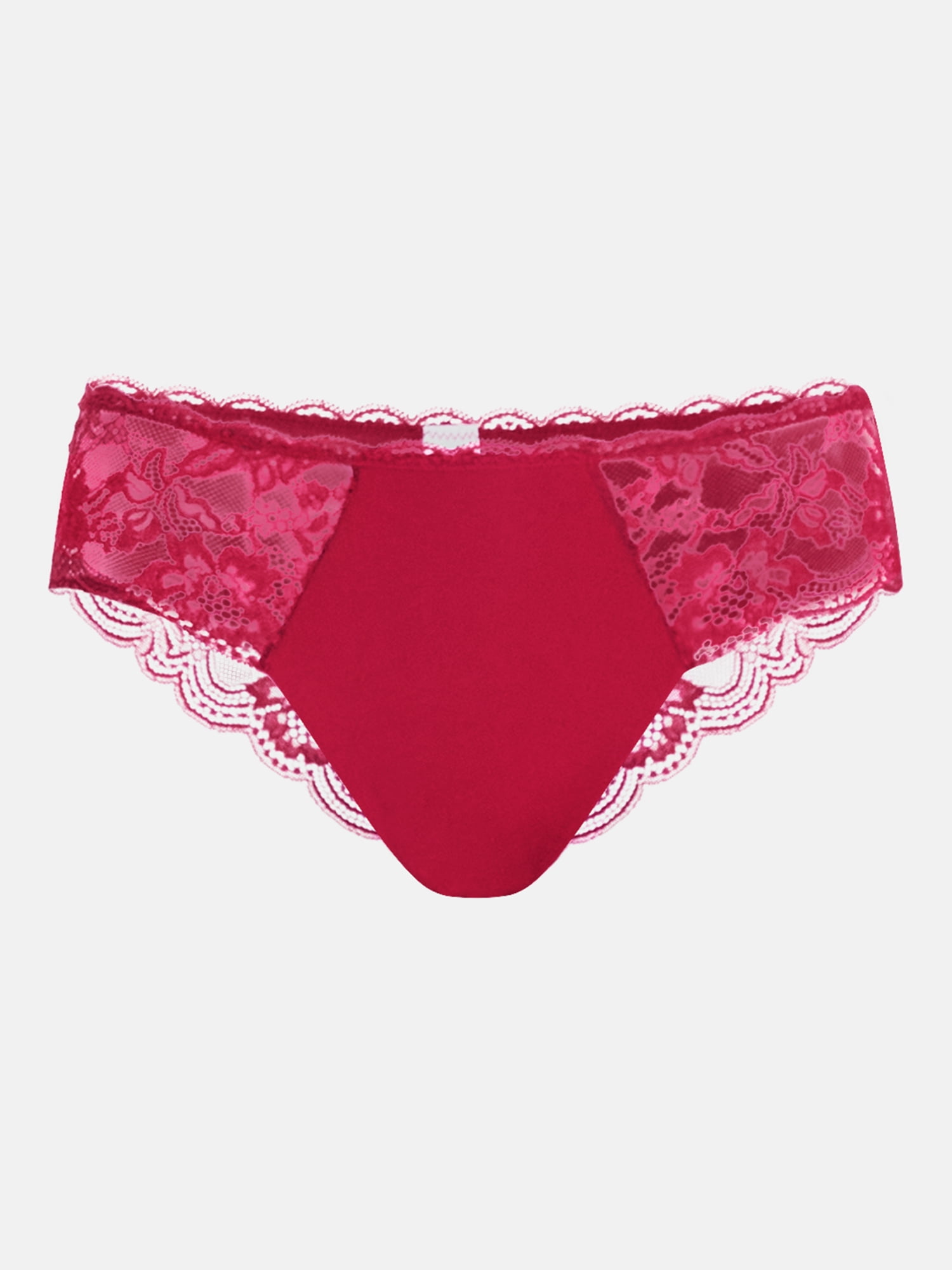 Joyspun Women's Microfiber and Lace Hipster Panties, 3-pack, Sizes to 3XL