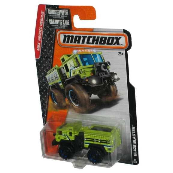 Matchbox MBX Heroic Rescue (2015) Green Blaze Blaster Toy Vehicle 67/120
