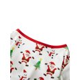 thumbnail image 4 of Pijamas navideños familiares a juego, camiseta con estampado de árbol de Papá Noel y pantalones, ropa de dormir para estar en casa., 4 of 8