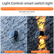 thumbnail image 4 of Luces solares para puerta de patio, luces de pared, luces de pared impermeables para exteriores, focos para villas, luces de pared de alto brillo con cabezal doble hacia arriba y hacia abajo, 4 of 5