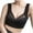 Black, variant on Plus Size Women Push Up Lace Bras Fashion Front Buckle Sexy Solid Bra Wire Free Underwear One-Piece Bra Daily Underwear