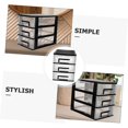 thumbnail image 4 of Multi-Layer Storage Drawers Closet Accessories Clear Drawer Organizer Desktop Drawer Unit Racks Office Storage Chest Outdoor Storage Bench para Monitor Locker Black, 4 of 8