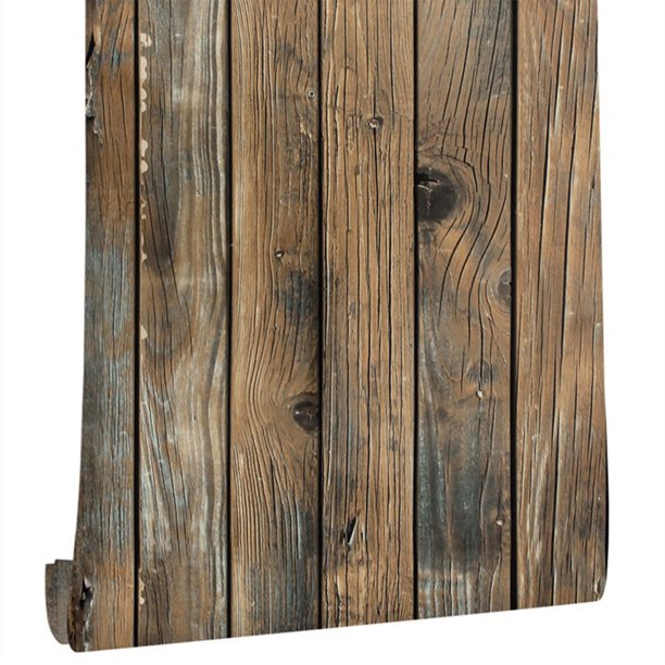 Rustic Wood Wallpaper Self Adhesive Wood Grain Removable Wallpaper Walmart Com Walmart Com