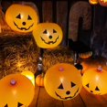 thumbnail image 3 of PENGXIANG 12inch 5Pcs Glowing Pumpkin Balloons With LED Lights Halloween Decorations, 3 of 5