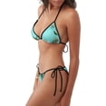 thumbnail image 2 of Disketp Tropical Pineapple para Bañador de Dos Piezas para Mujer, Bikini Sexy Halter String, Conjunto de Bikini en Triángulo, 2 of 6
